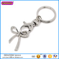 2016 más nueva llegada joyería de plata Bowknot Keychain # 12033